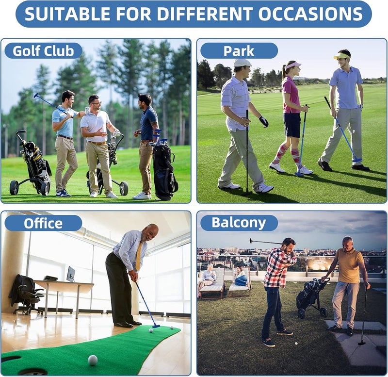 Micnaron 2 Pack Mini Golf Set - Two-Way Putter, Right/Left Handed, Adjustable Length for Children to Adults - Image 5